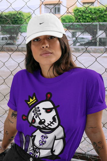 Jordan 1 WMNS Court Purple Sneaker Match Tees Dead Dolls Sneaker Tees Jordan 1 WMNS Court Purple Sneaker Release Tees Unisex Shirts