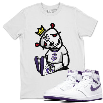 Jordan 1 WMNS Court Purple Sneaker Match Tees Dead Dolls Sneaker Tees Jordan 1 WMNS Court Purple Sneaker Release Tees Unisex Shirts