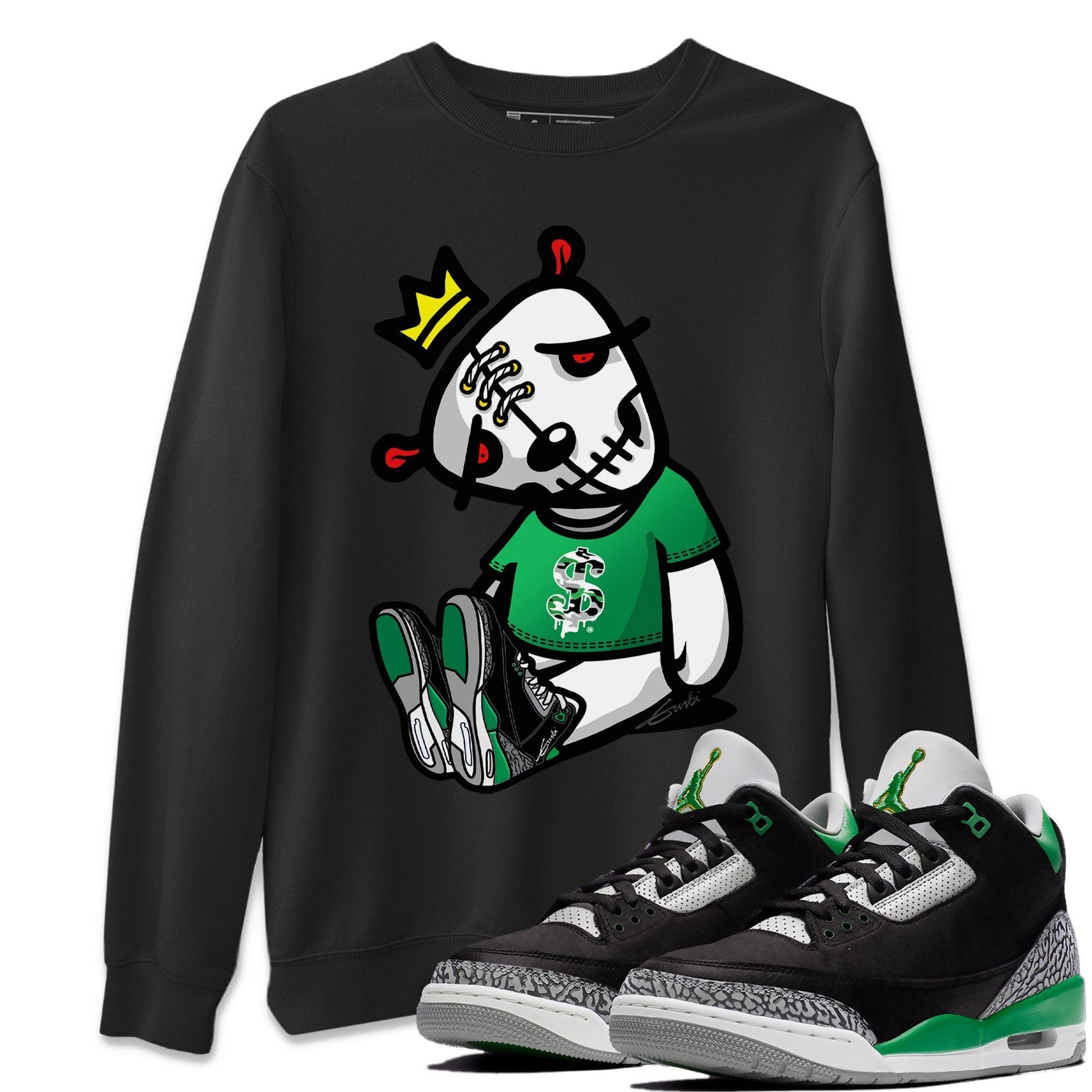 Jordan 3 Pine Green Sneaker Match Tees Dead Dolls Sneaker Tees Jordan 3 Pine Green Sneaker Release Tees Unisex Shirts