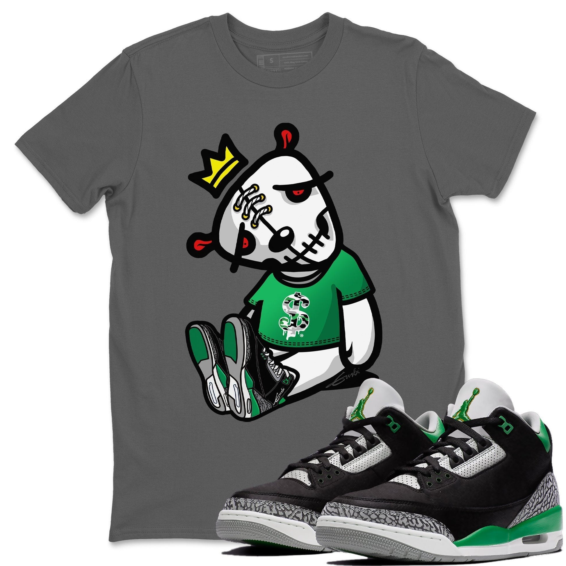 Jordan 3 Pine Green Sneaker Match Tees Dead Dolls Sneaker Tees Jordan 3 Pine Green Sneaker Release Tees Unisex Shirts
