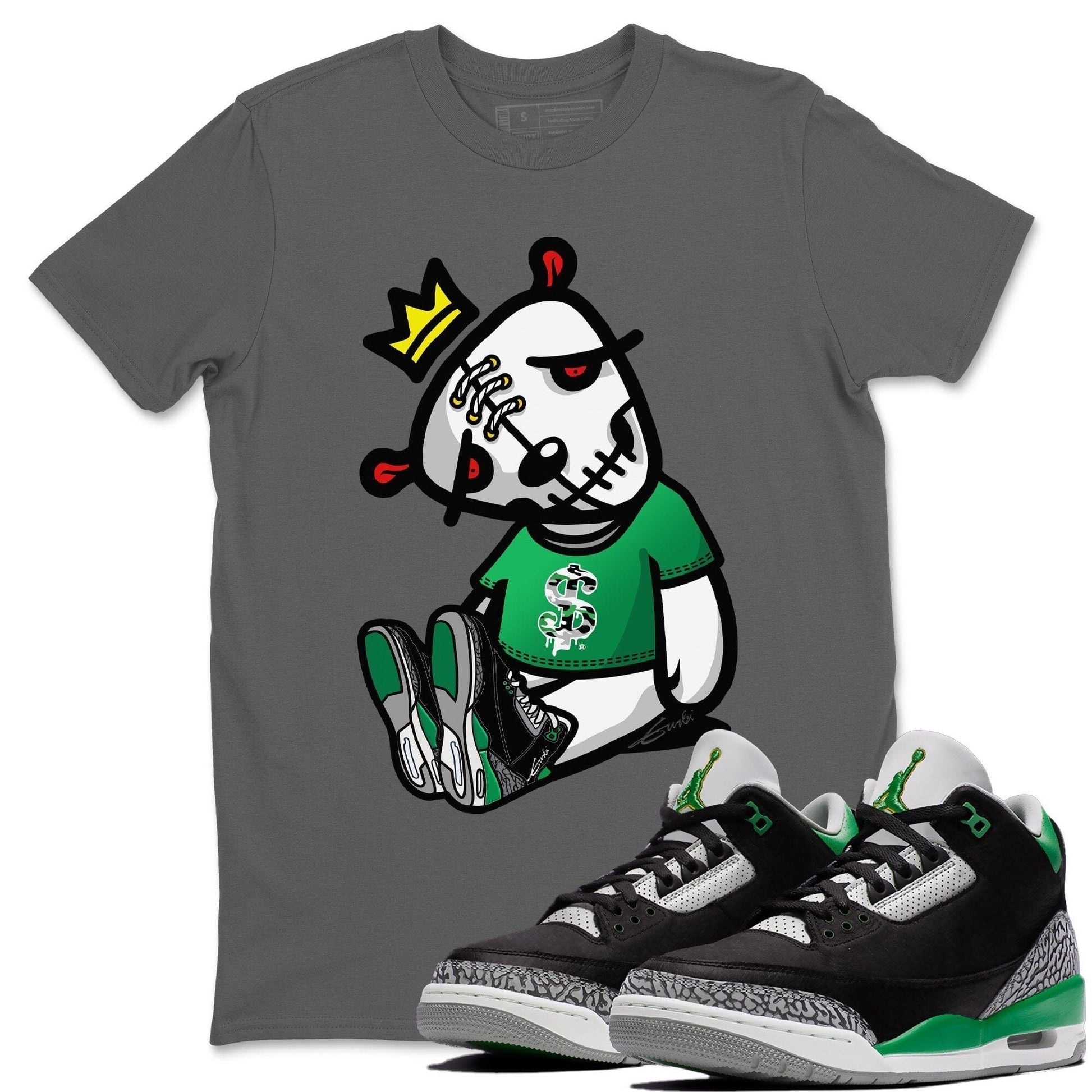 Jordan 3 Pine Green Sneaker Match Tees Dead Dolls Sneaker Tees Jordan 3 Pine Green Sneaker Release Tees Unisex Shirts