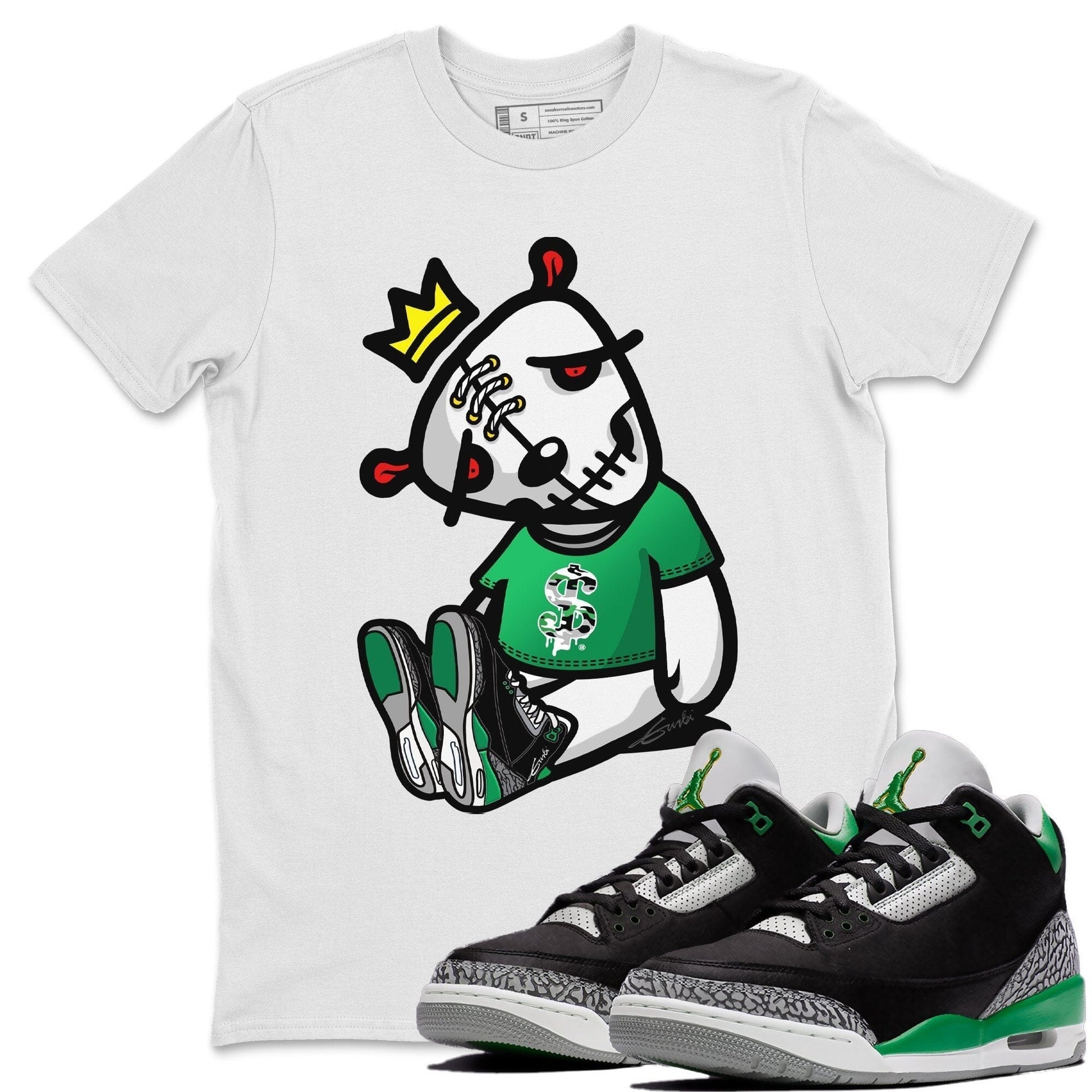 Jordan 3 Pine Green Sneaker Match Tees Dead Dolls Sneaker Tees Jordan 3 Pine Green Sneaker Release Tees Unisex Shirts