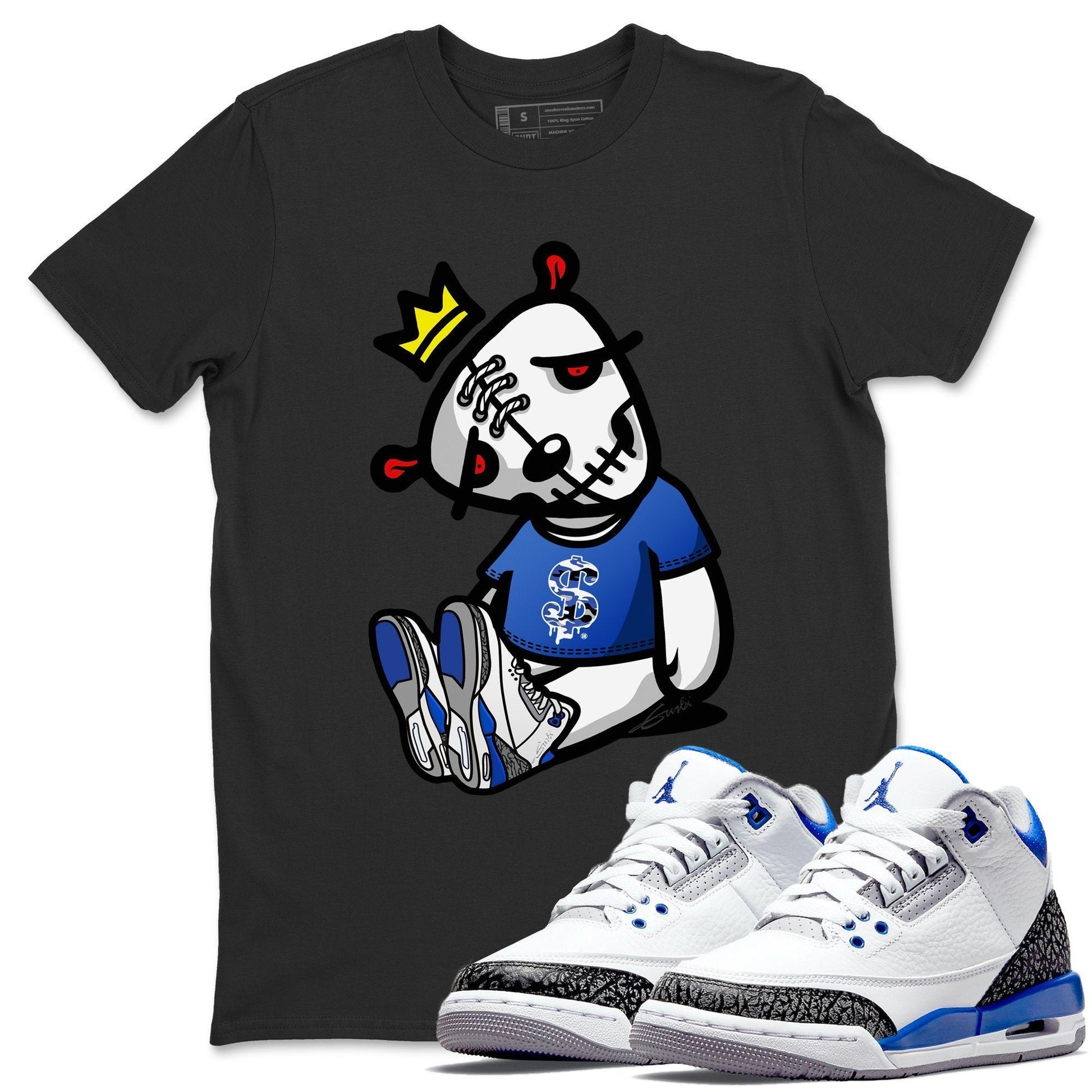 Jordan 3 Racer Blue Sneaker Match Tees Dead Dolls Sneaker Tees Jordan 3 Racer Blue Sneaker Release Tees Unisex Shirts