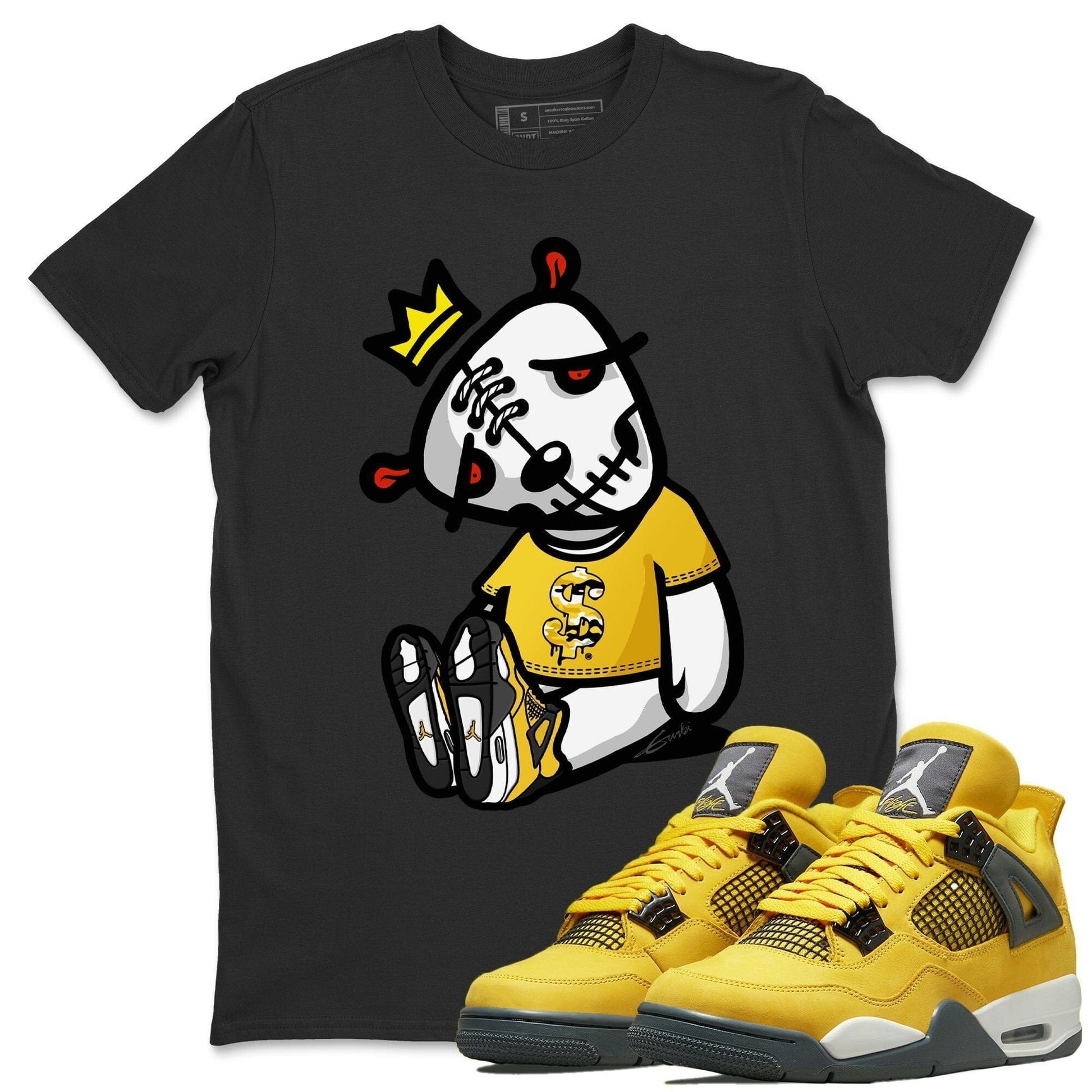 Jordan 4 Lightning Sneaker Match Tees Dead Dolls Sneaker Tees Jordan 4 Lightning Sneaker Release Tees Unisex Shirts