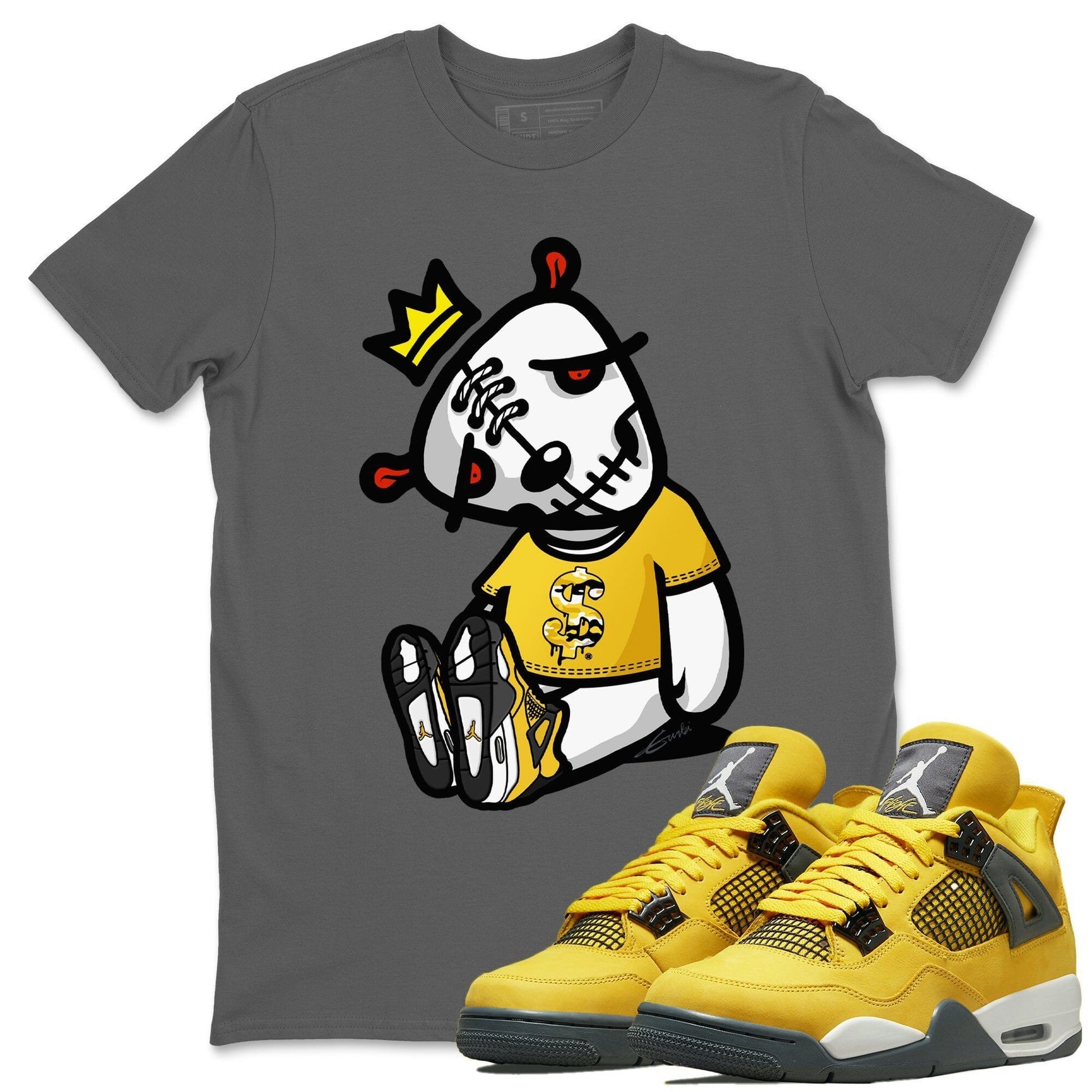 Jordan 4 Lightning Sneaker Match Tees Dead Dolls Sneaker Tees Jordan 4 Lightning Sneaker Release Tees Unisex Shirts