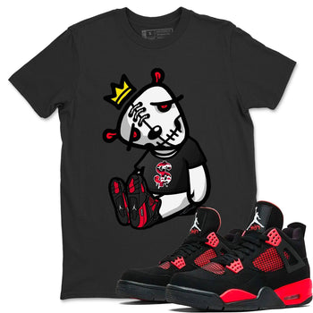 Jordan 4 Red Thunder Sneaker Match Tees Dead Dolls Sneaker Tees Jordan 4 Red Thunder Sneaker Release Tees Unisex Shirts