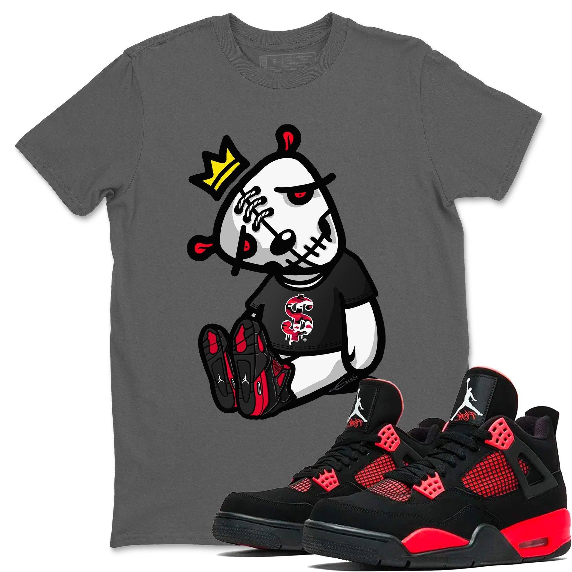 Jordan 4 Red Thunder Sneaker Match Tees Dead Dolls Sneaker Tees Jordan 4 Red Thunder Sneaker Release Tees Unisex Shirts