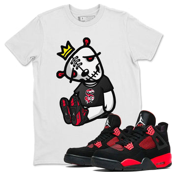 Jordan 4 Red Thunder Sneaker Match Tees Dead Dolls Sneaker Tees Jordan 4 Red Thunder Sneaker Release Tees Unisex Shirts