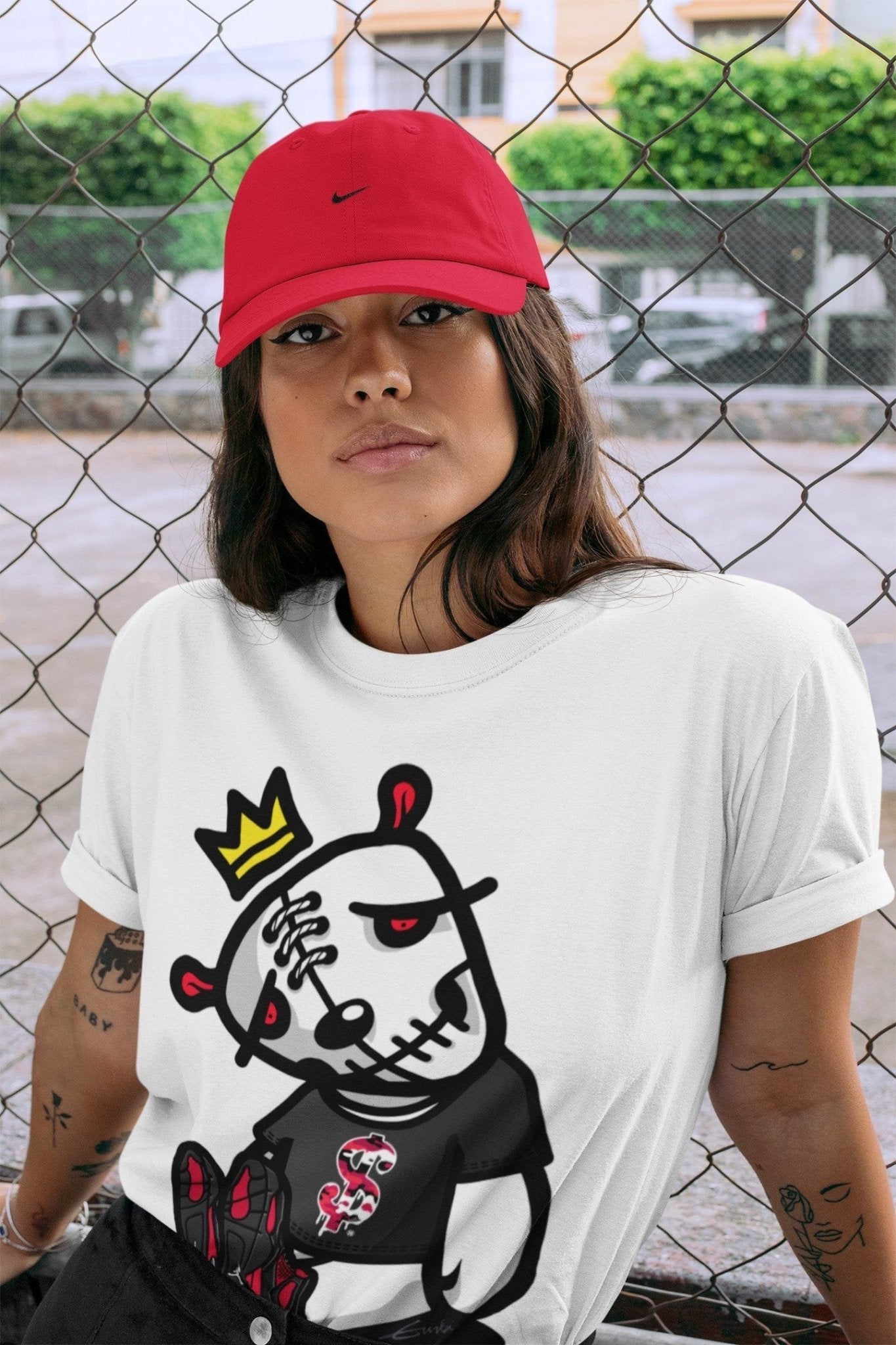 Jordan 4 Red Thunder Sneaker Match Tees Dead Dolls Sneaker Tees Jordan 4 Red Thunder Sneaker Release Tees Unisex Shirts