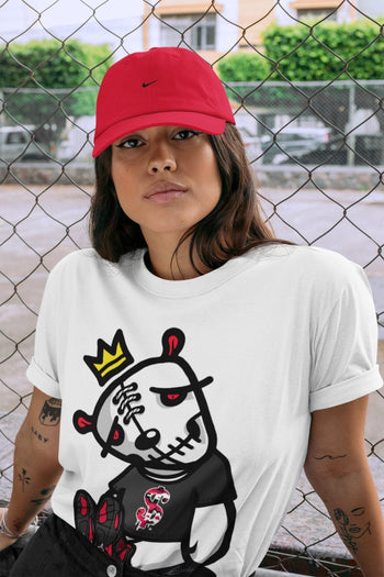 Jordan 4 Red Thunder Sneaker Match Tees Dead Dolls Sneaker Tees Jordan 4 Red Thunder Sneaker Release Tees Unisex Shirts