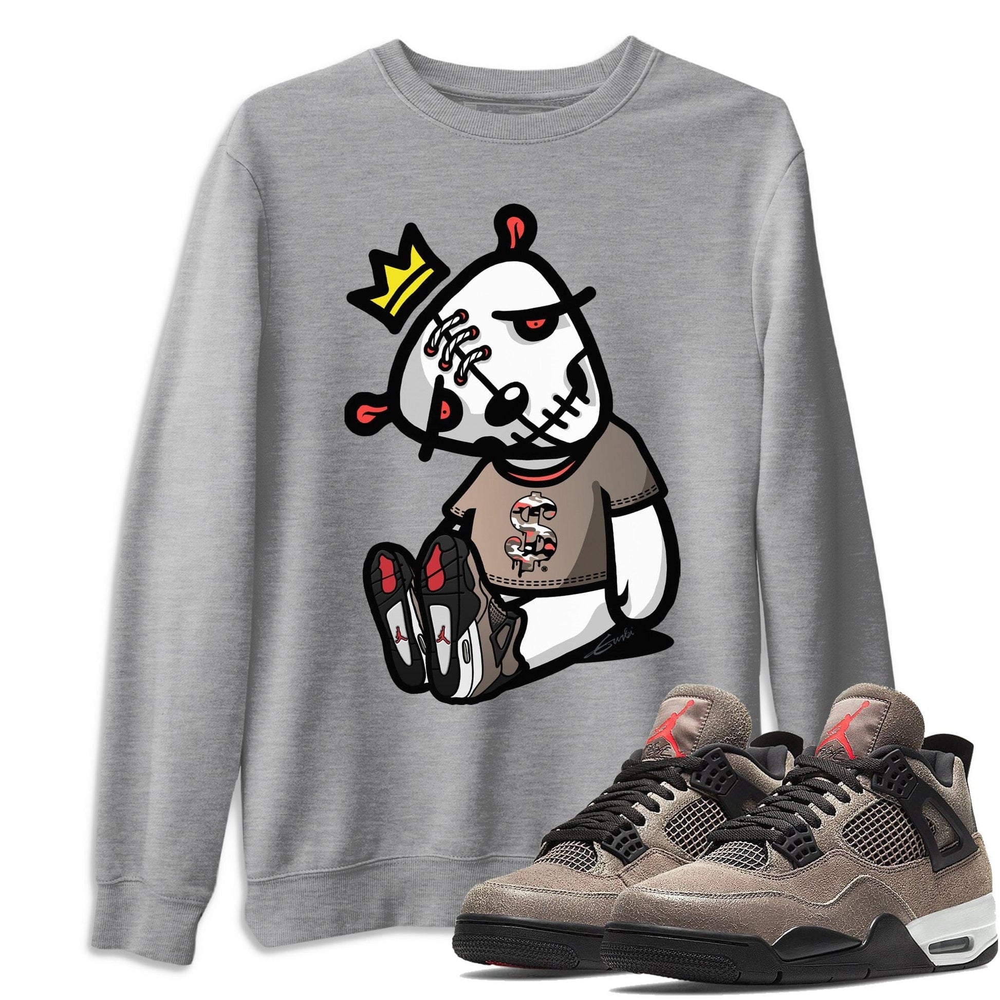 Jordan 4 Taupe Haze Sneaker Match Tees Dead Dolls Sneaker Tees Jordan 4 Taupe Haze Sneaker Release Tees Unisex Shirts