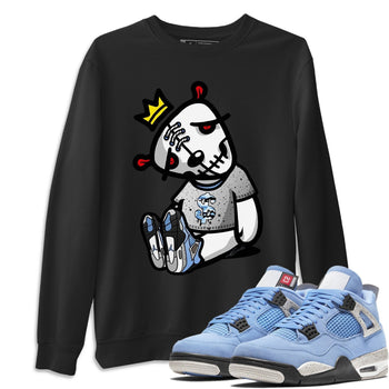 Jordan 4 University Blue Sneaker Match Tees Dead Dolls Sneaker Tees Jordan 4 University Blue Sneaker Release Tees Unisex Shirts