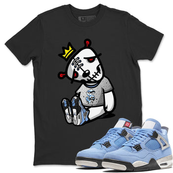 Jordan 4 University Blue Sneaker Match Tees Dead Dolls Sneaker Tees Jordan 4 University Blue Sneaker Release Tees Unisex Shirts