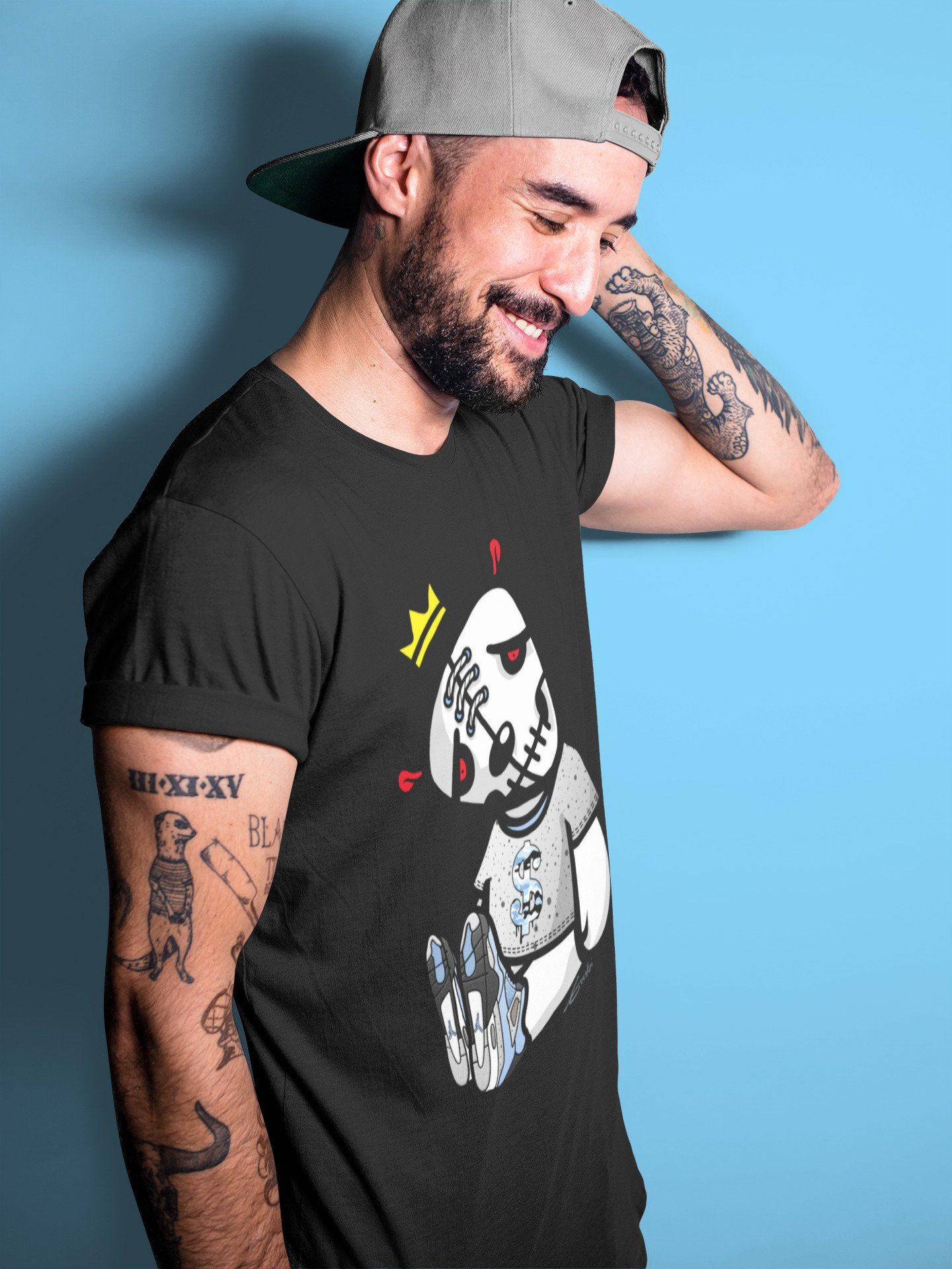 Jordan 4 University Blue Sneaker Match Tees Dead Dolls Sneaker Tees Jordan 4 University Blue Sneaker Release Tees Unisex Shirts