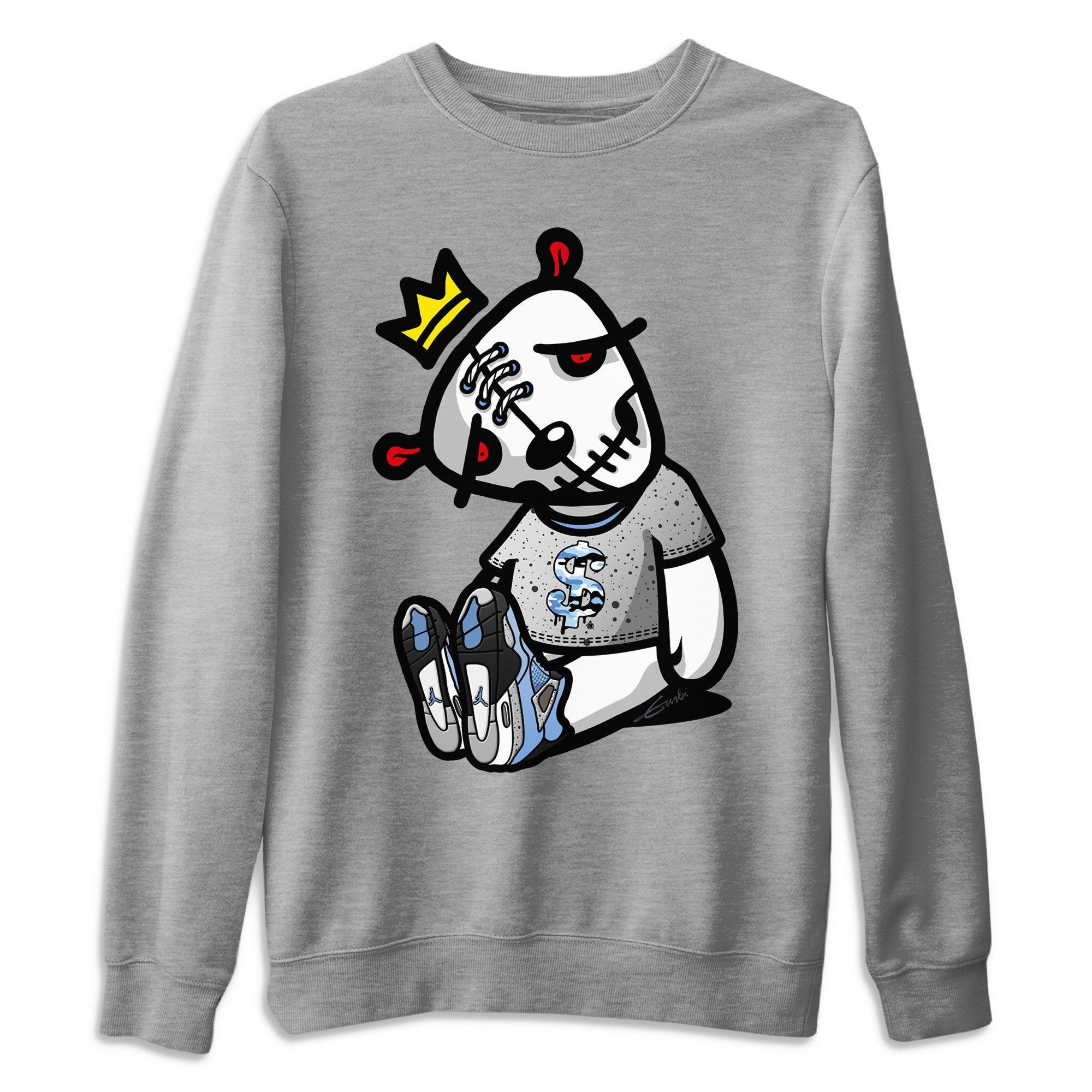 Jordan 4 University Blue Sneaker Match Tees Dead Dolls Sneaker Tees Jordan 4 University Blue Sneaker Release Tees Unisex Shirts