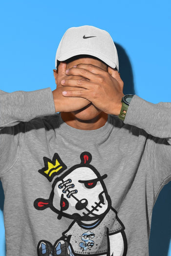 Jordan 4 University Blue Sneaker Match Tees Dead Dolls Sneaker Tees Jordan 4 University Blue Sneaker Release Tees Unisex Shirts