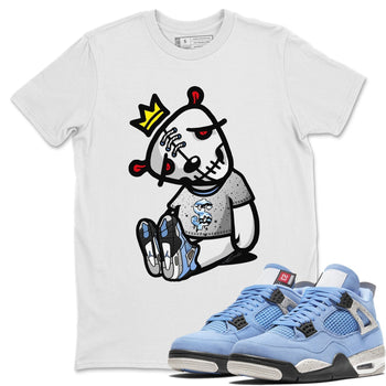 Jordan 4 University Blue Sneaker Match Tees Dead Dolls Sneaker Tees Jordan 4 University Blue Sneaker Release Tees Unisex Shirts