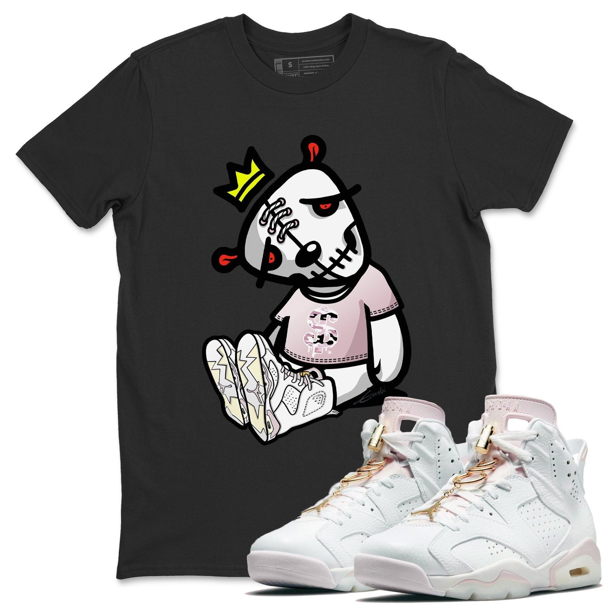 Jordan 6 Gold Hoops Sneaker Match Tees Dead Dolls Sneaker Tees Jordan 6 Gold Hoops Sneaker Release Tees Unisex Shirts