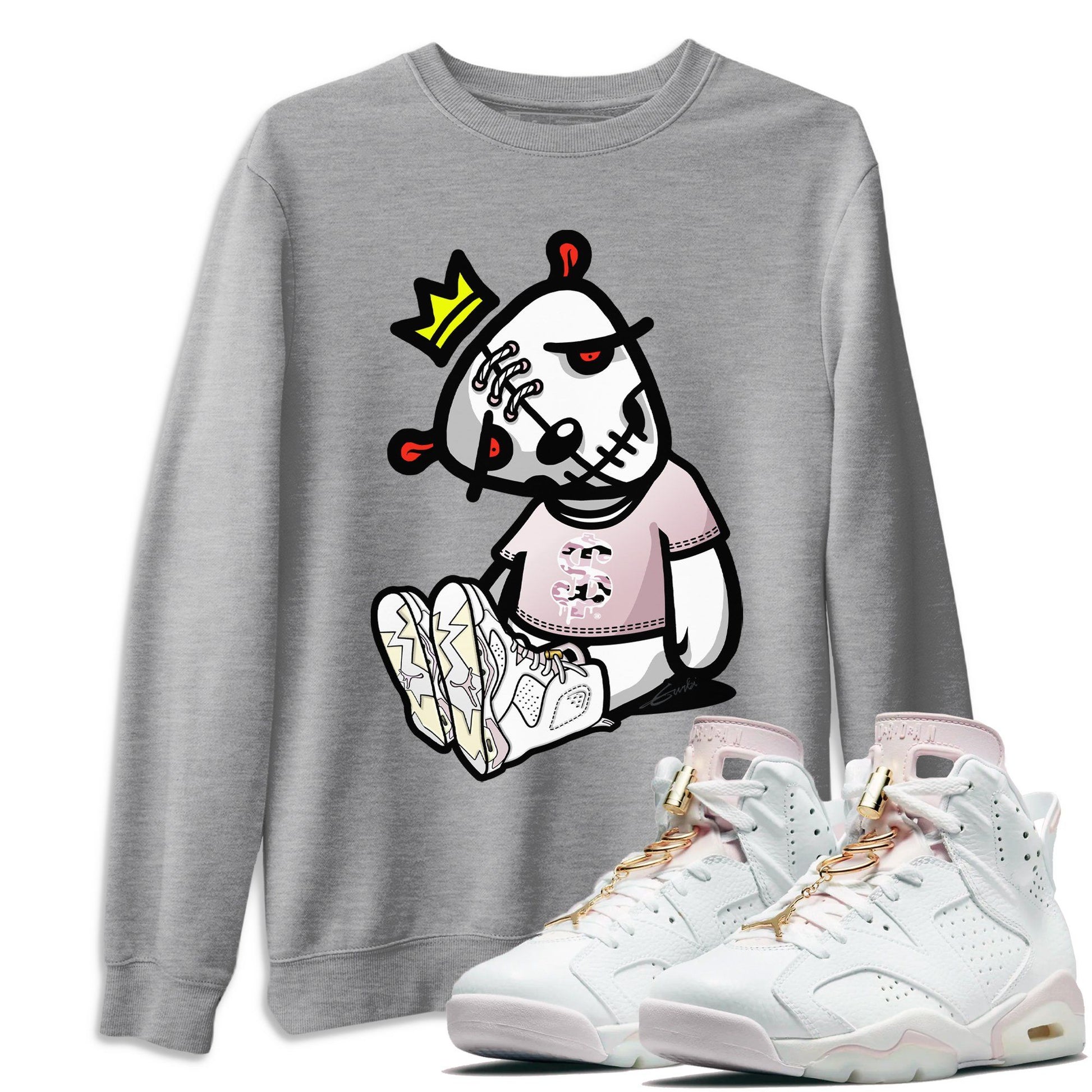 Dead Dolls Unisex Adult Tops - Air Jordan 6 Gold Hoops - SNRT Sneaker Tee