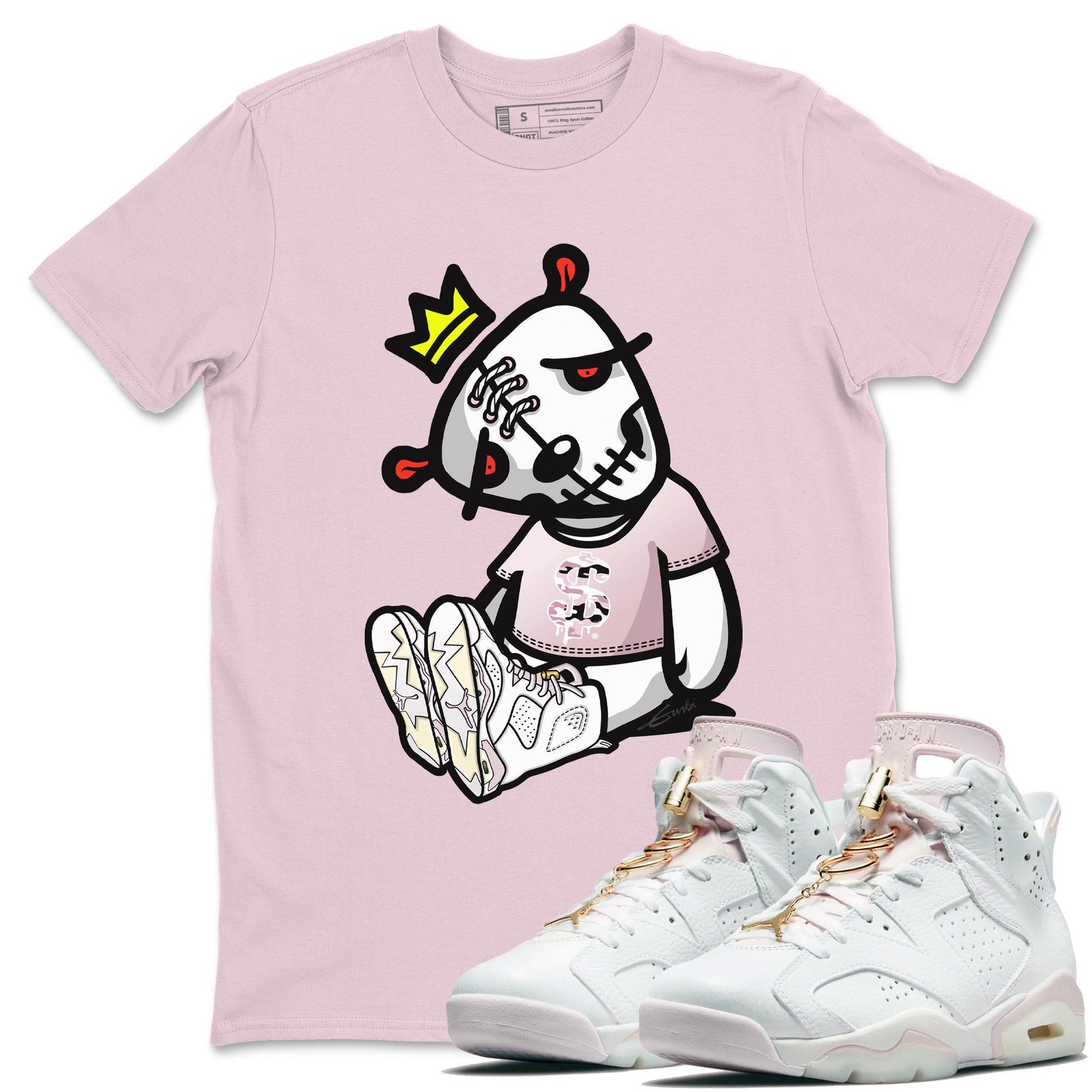Jordan 6 Gold Hoops Sneaker Match Tees Dead Dolls Sneaker Tees Jordan 6 Gold Hoops Sneaker Release Tees Unisex Shirts