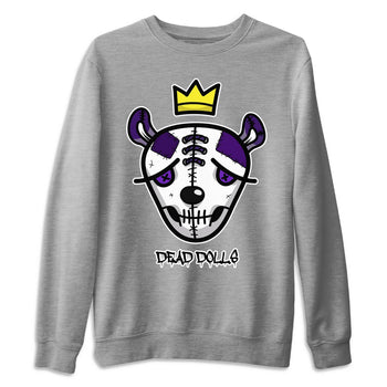 Jordan 1 WMNS Court Purple Sneaker Match Tees Dead Dolls Face Sneaker Tees Jordan 1 WMNS Court Purple Sneaker Release Tees Unisex Shirts