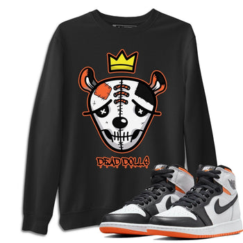 Jordan 1 Electro Orange Sneaker Match Tees Dead Dolls Face Sneaker Tees Jordan 1 Electro Orange Sneaker Release Tees Unisex Shirts