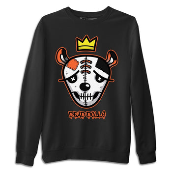 Jordan 1 Electro Orange Sneaker Match Tees Dead Dolls Face Sneaker Tees Jordan 1 Electro Orange Sneaker Release Tees Unisex Shirts