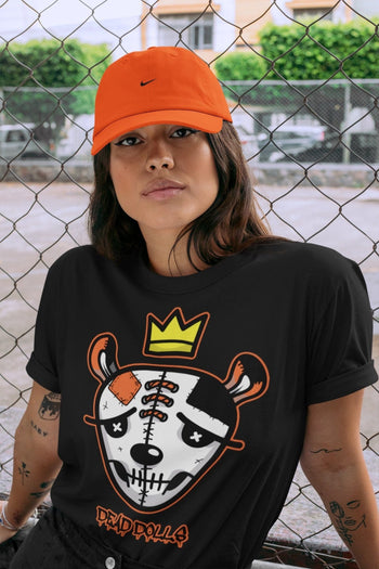 Jordan 1 Electro Orange Sneaker Match Tees Dead Dolls Face Sneaker Tees Jordan 1 Electro Orange Sneaker Release Tees Unisex Shirts