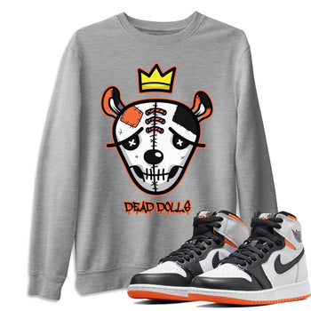 Jordan 1 Electro Orange Sneaker Match Tees Dead Dolls Face Sneaker Tees Jordan 1 Electro Orange Sneaker Release Tees Unisex Shirts