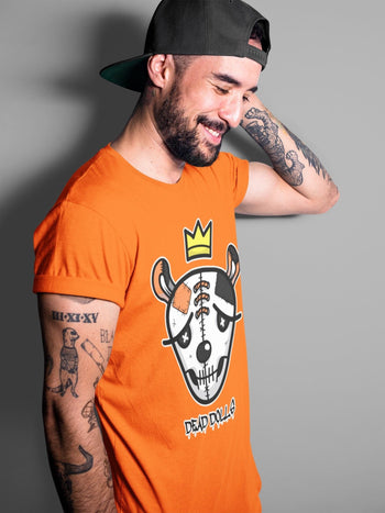 Jordan 1 Electro Orange Sneaker Match Tees Dead Dolls Face Sneaker Tees Jordan 1 Electro Orange Sneaker Release Tees Unisex Shirts