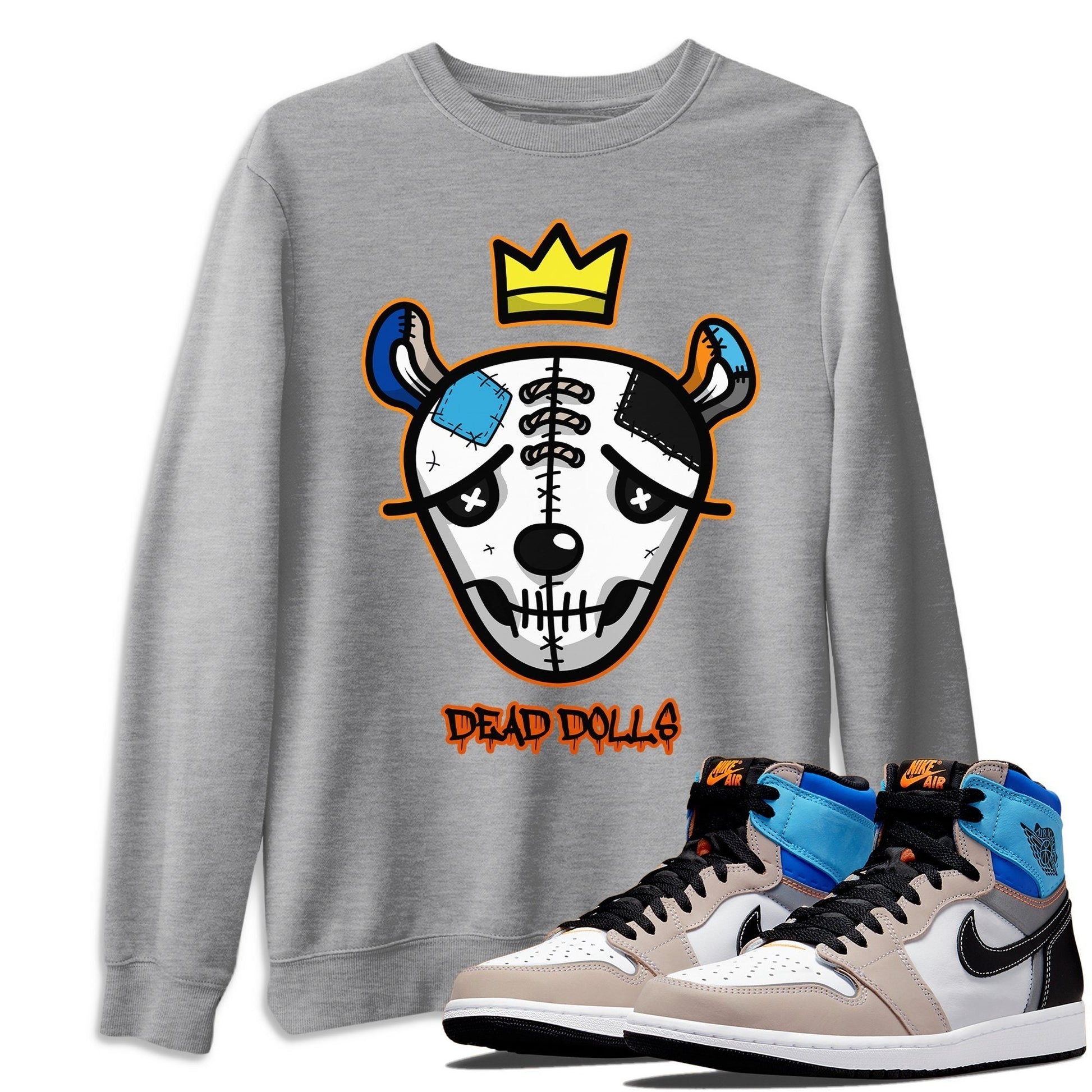 Jordan 1 Prototype Sneaker Match Tees Dead Dolls Face Sneaker Tees Jordan 1 Prototype Sneaker Release Tees Unisex Shirts