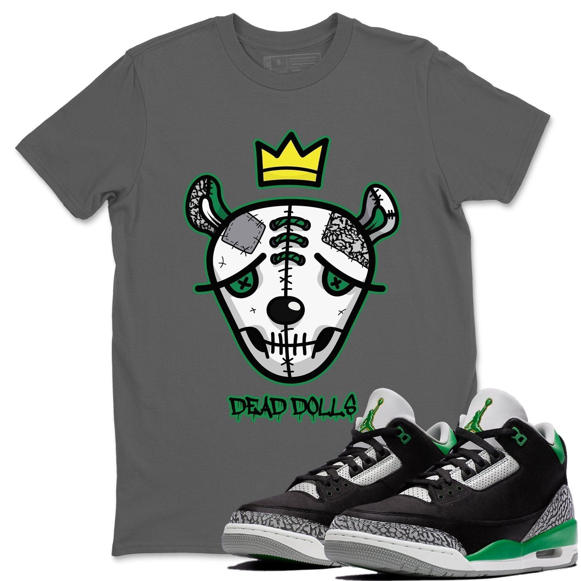 Jordan 3 Pine Green Sneaker Match Tees Dead Dolls Face Sneaker Tees Jordan 3 Pine Green Sneaker Release Tees Unisex Shirts