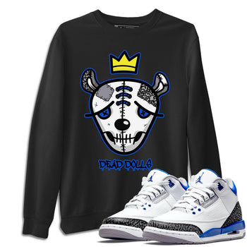 Jordan 3 Racer Blue Sneaker Match Tees Dead Dolls Face Sneaker Tees Jordan 3 Racer Blue Sneaker Release Tees Unisex Shirts