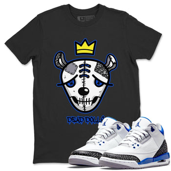 Jordan 3 Racer Blue Sneaker Match Tees Dead Dolls Face Sneaker Tees Jordan 3 Racer Blue Sneaker Release Tees Unisex Shirts