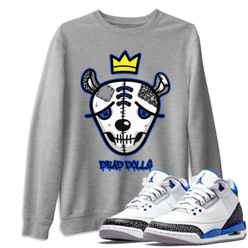 Jordan 3 Racer Blue Sneaker Match Tees Dead Dolls Face Sneaker Tees Jordan 3 Racer Blue Sneaker Release Tees Unisex Shirts