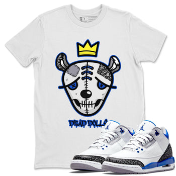 Jordan 3 Racer Blue Sneaker Match Tees Dead Dolls Face Sneaker Tees Jordan 3 Racer Blue Sneaker Release Tees Unisex Shirts