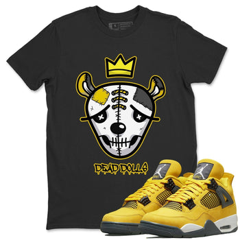 Jordan 4 Lightning Sneaker Match Tees Dead Dolls Face Sneaker Tees Jordan 4 Lightning Sneaker Release Tees Unisex Shirts