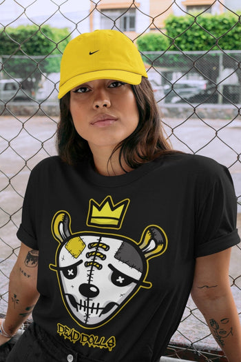 Jordan 4 Lightning Sneaker Match Tees Dead Dolls Face Sneaker Tees Jordan 4 Lightning Sneaker Release Tees Unisex Shirts