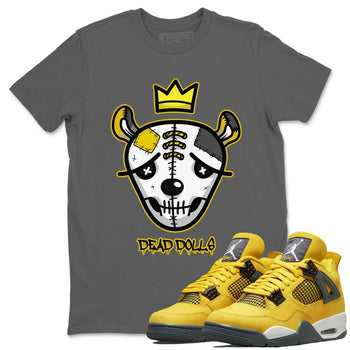 Jordan 4 Lightning Sneaker Match Tees Dead Dolls Face Sneaker Tees Jordan 4 Lightning Sneaker Release Tees Unisex Shirts