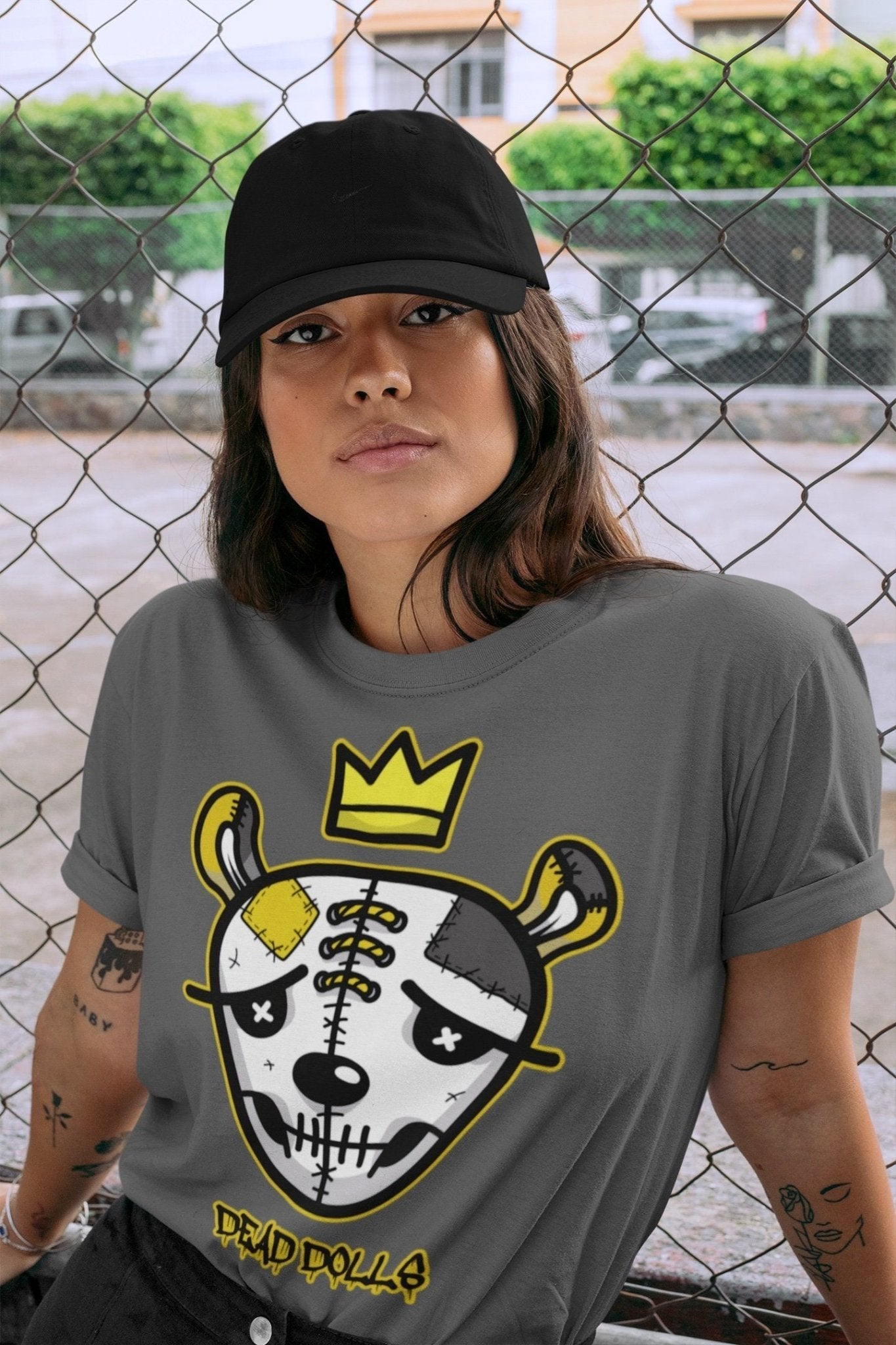 Jordan 4 Lightning Sneaker Match Tees Dead Dolls Face Sneaker Tees Jordan 4 Lightning Sneaker Release Tees Unisex Shirts