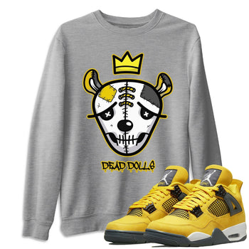 Jordan 4 Lightning Sneaker Match Tees Dead Dolls Face Sneaker Tees Jordan 4 Lightning Sneaker Release Tees Unisex Shirts