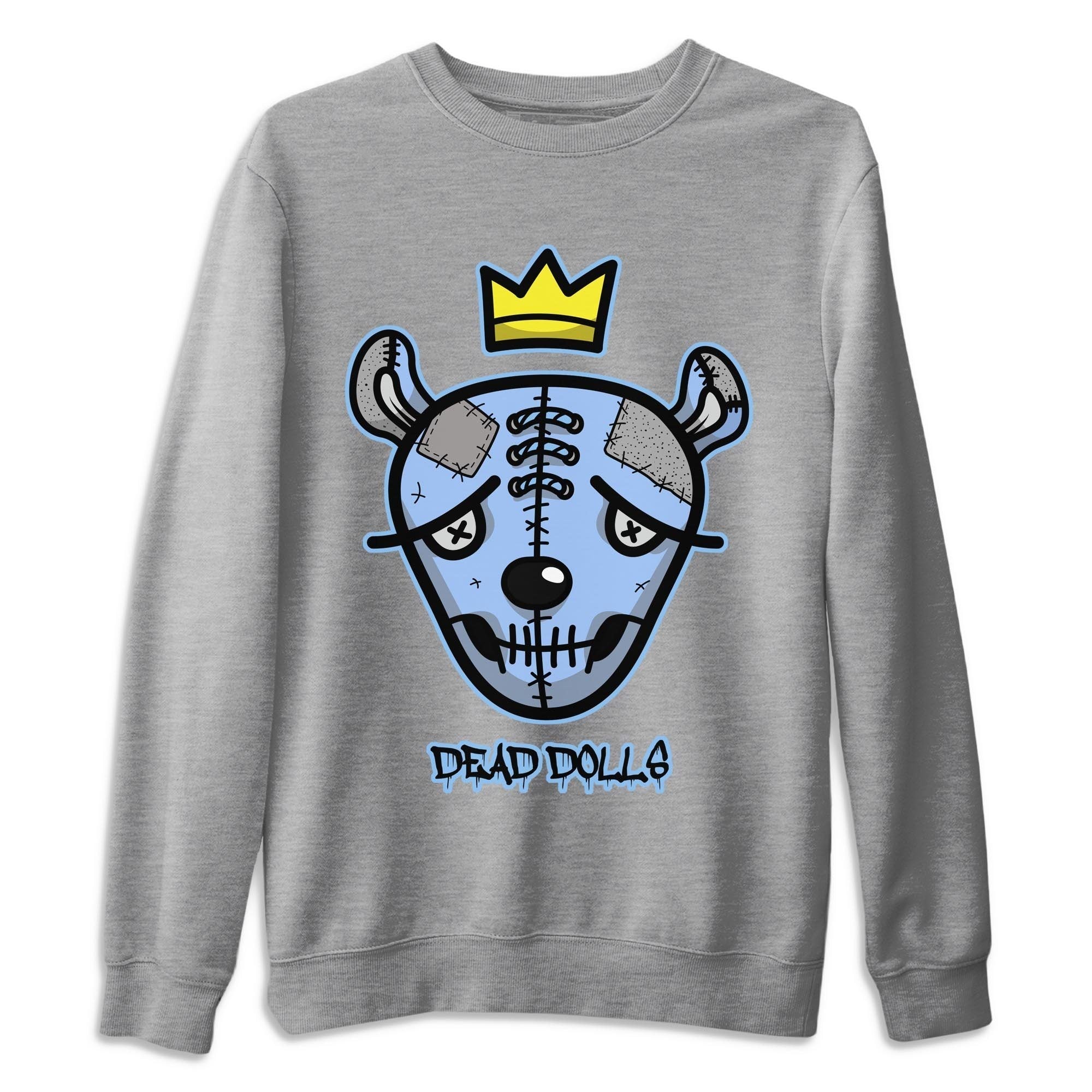Jordan 4 University Blue Sneaker Match Tees Dead Dolls Face Sneaker Tees Jordan 4 University Blue Sneaker Release Tees Unisex Shirts