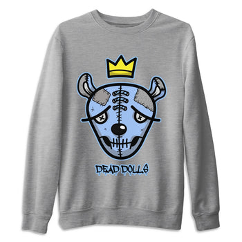 Jordan 4 University Blue Sneaker Match Tees Dead Dolls Face Sneaker Tees Jordan 4 University Blue Sneaker Release Tees Unisex Shirts