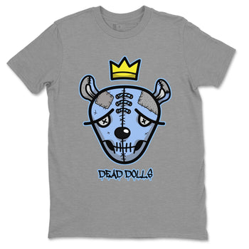 Jordan 4 University Blue Sneaker Match Tees Dead Dolls Face Sneaker Tees Jordan 4 University Blue Sneaker Release Tees Unisex Shirts
