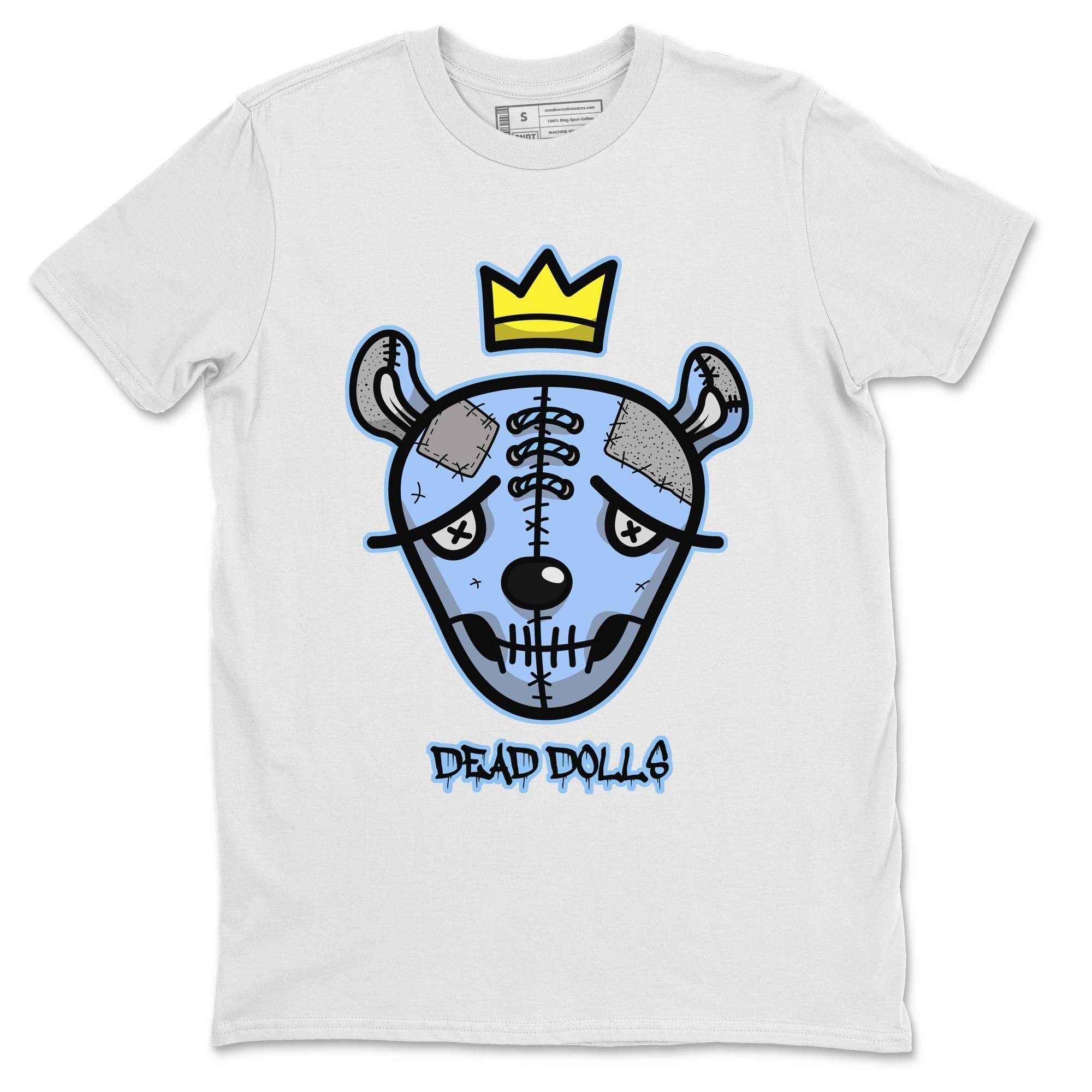 Jordan 4 University Blue Sneaker Match Tees Dead Dolls Face Sneaker Tees Jordan 4 University Blue Sneaker Release Tees Unisex Shirts