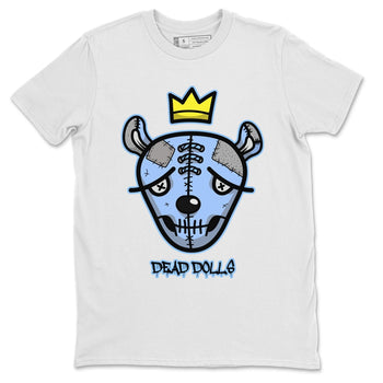 Jordan 4 University Blue Sneaker Match Tees Dead Dolls Face Sneaker Tees Jordan 4 University Blue Sneaker Release Tees Unisex Shirts