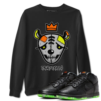 Nike Dunk Mid Premium shirt to match jordans Dead Dolls Face sneaker tees Nike Dunk Mid Halloween SNRT Sneaker Tees Sneaker Matching Clothing Brand Unisex Sneaker Tee Black 1 T-Shirt
