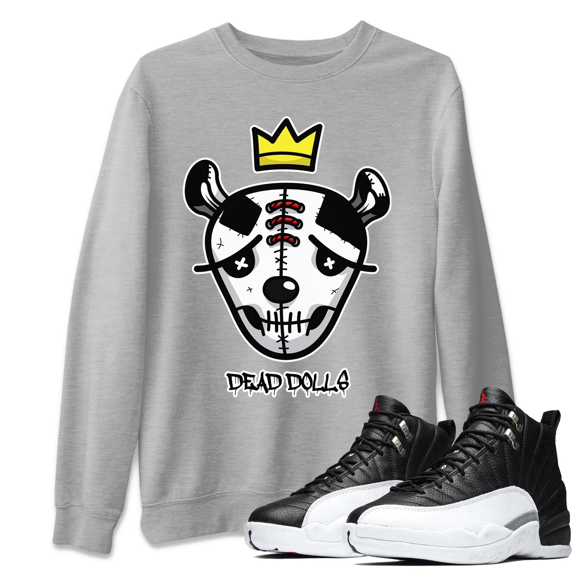 Jordan 12 Playoffs Sneaker Match Tees Dead Dolls Face Sneaker Tees Jordan 12 Playoffs Sneaker Release Tees Unisex Shirts