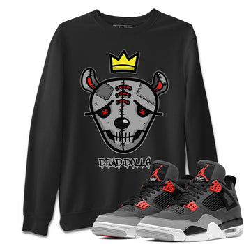 Jordan 4 Infrared Sneaker Match Tees Dead Dolls Face Sneaker Tees Jordan 4 Infrared Sneaker Release Tees Unisex Shirts