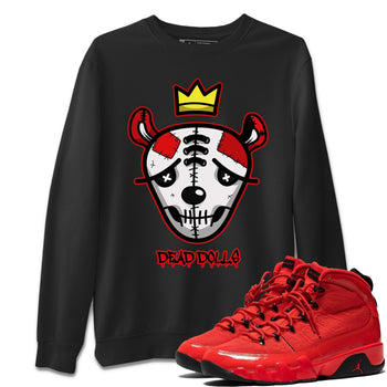 Jordan 9 Chile Red Sneaker Match Tees Dead Dolls Face Sneaker Tees Jordan 9 Chile Red Sneaker Release Tees Unisex Shirts